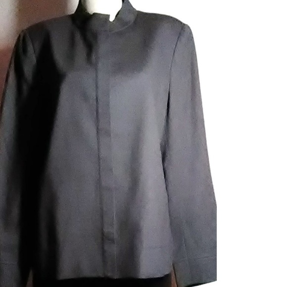 Kasper Kasper  & Company Dk Gray Wool Blazer - Picture 3 of 5